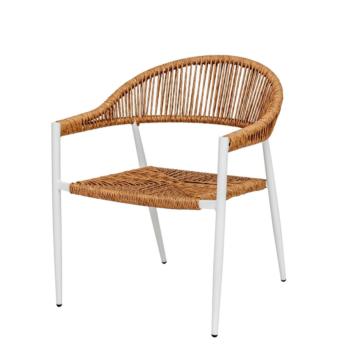 Garden chair DKD Home Decor White Metal 63,5 x 52 x 98 cm